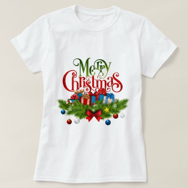 Matching Family Christmas T-Shirt | Festive Holida (Design devant)