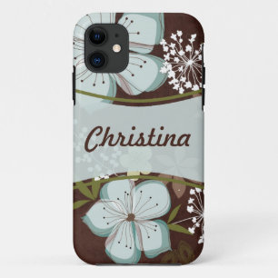 Mate ID™ iPhone 5 Coque Hawaiian Blue Flower