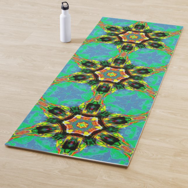 MATELAS DE YOGA REVERSIBLES DE CHAKRA ART (En situation)