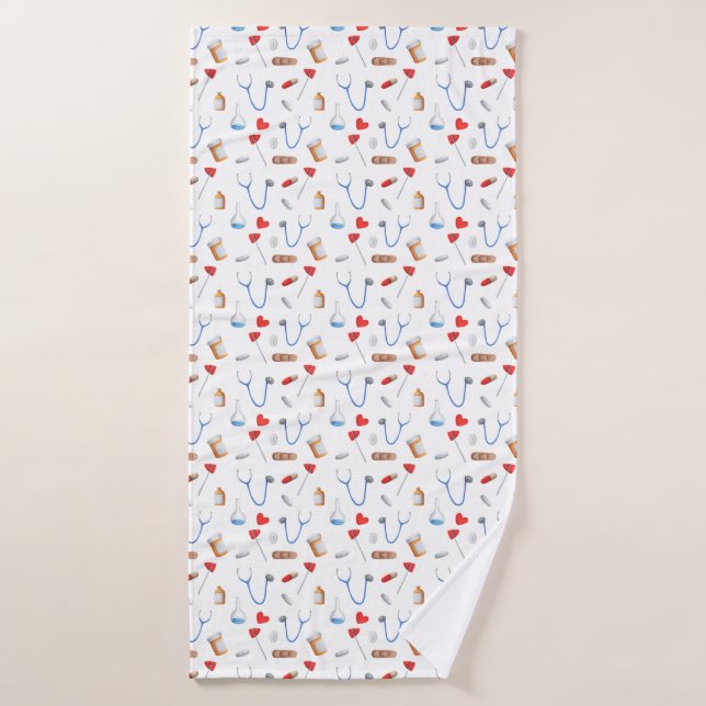 Matériel de bureau du médecin associé (Serviette de bain)