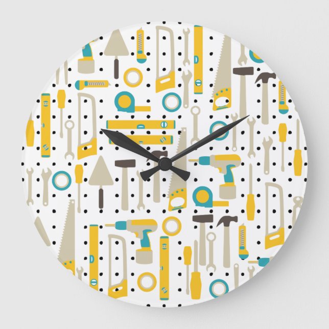 Matériel et outils de construction Horloge murale (Recto)