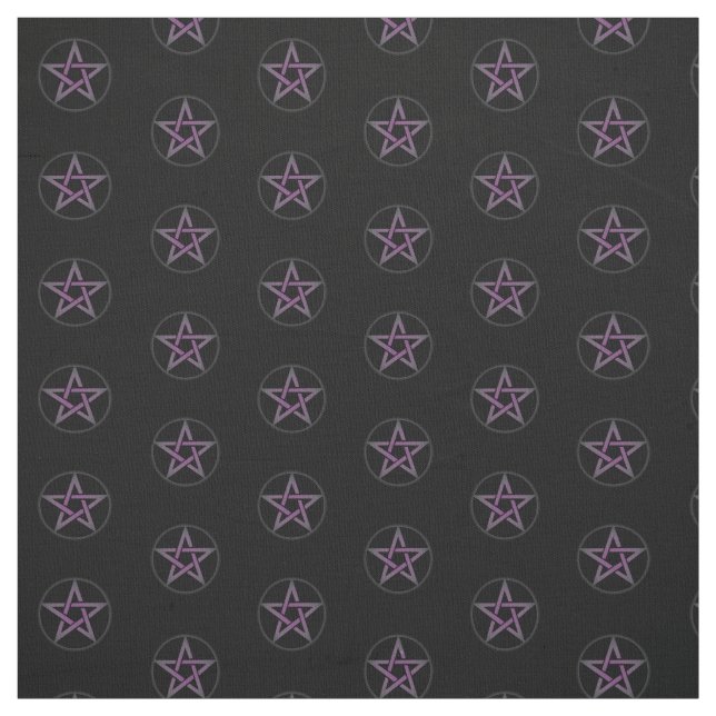 Matériel noir de tissu d'autel de pentagramme (Échantillon)