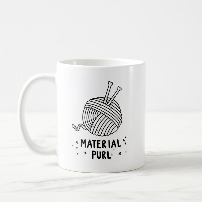Matériel Purl Fabrique Tricot Pun Mug (Gauche)