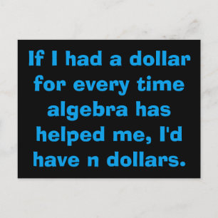 Math Algebra Cartes postales