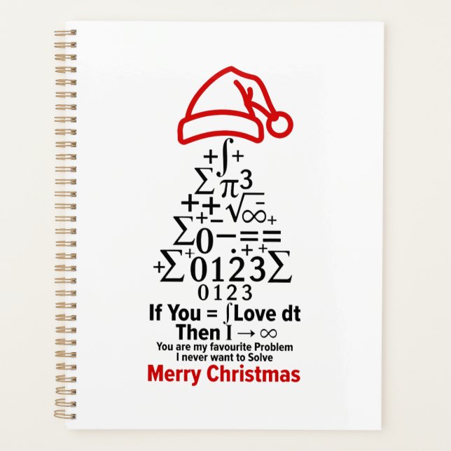 Math Christmas Tree Planner - Love Gift (Devant)