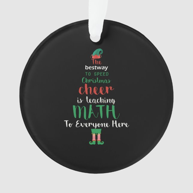 Math Enseignant Christmas Elf Cadeau design (devant)