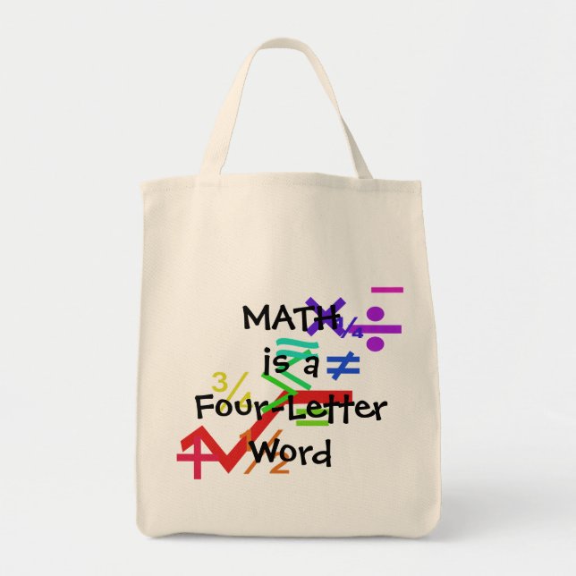 Math est un Sac fourre-tout à quatre lettres (Devant)