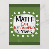 Math Review 5 étoiles Carte postale