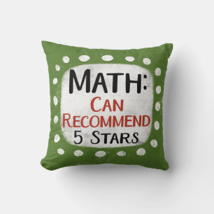 Math Review 5 Étoiles Lancer Oreiller