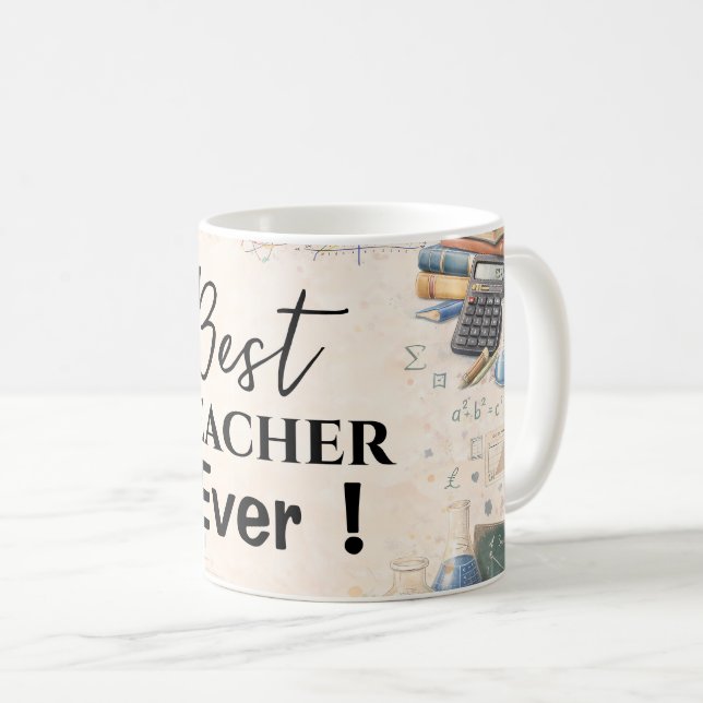 Math Teacher Thank You Mug (Devant droit)
