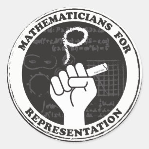 Mathématiciens pour autocollants de représentation