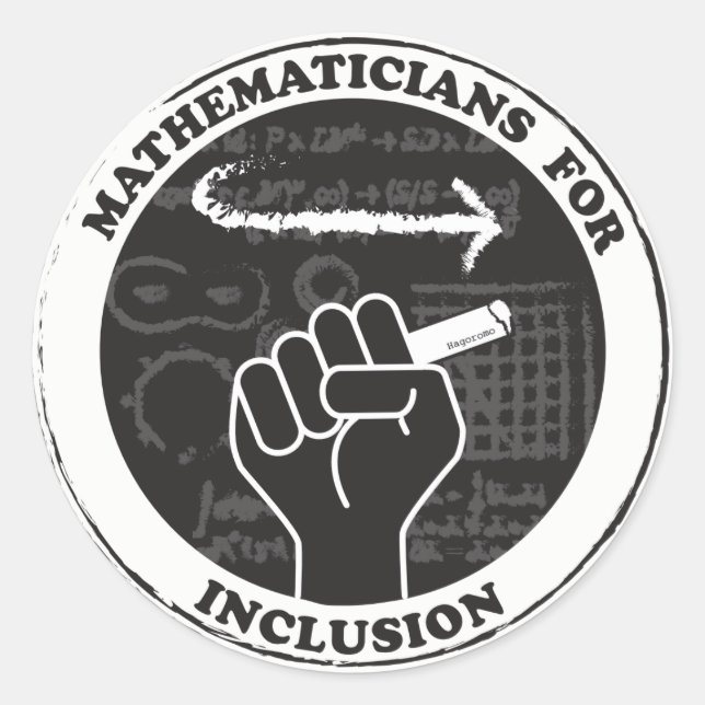 Mathématiciens pour autocollants Inclusion (Devant)