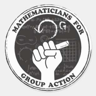 Mathématiciens pour Stickers Action de Groupe