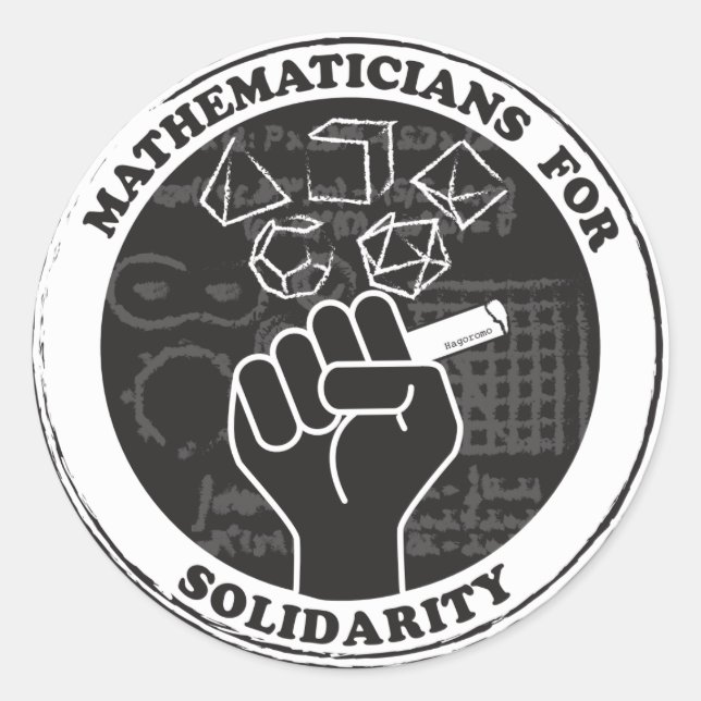 Mathématiciens pour Stickers Solidarité (Devant)