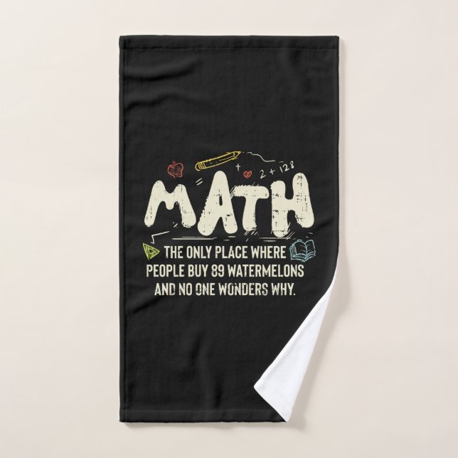Mathématiques Mathématiques Mathématiques Math Ens (Serviette à main)