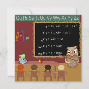 Mathématiques Noël souhait carte postale