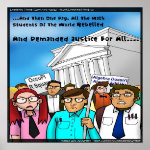 Mathématiques Révolte Amusante Poster