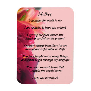 Mathers Poem Magnet