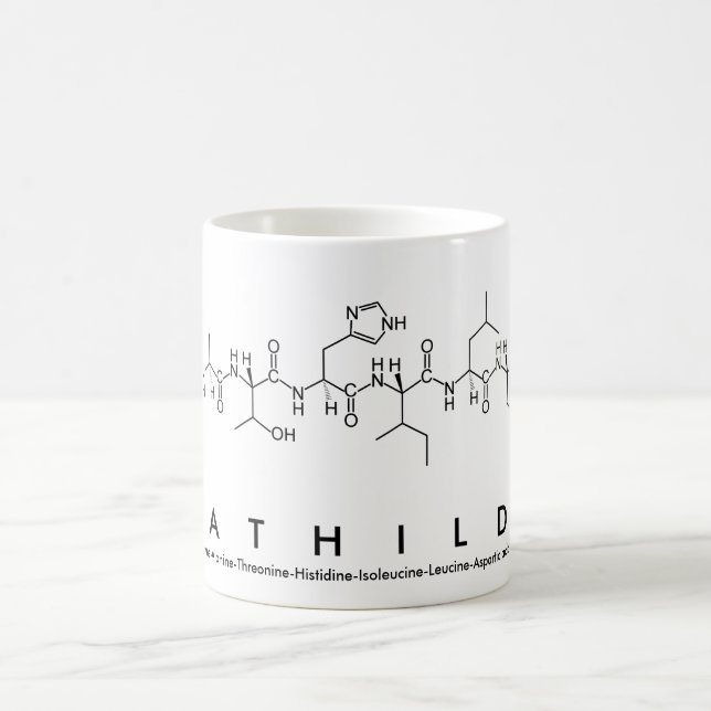 Mathilda nom de peptide mug (Centre)