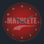 Mathlete Grande horloge<br><div class="desc">On ne tire pas sur le basket,  on calcule le pourcentage de tir. Vous ne réussissez pas le football,  vous déterminez le score de quart-arrière. Vous êtes mathématicien,  magicien mathématique. Vous êtes un Mathlete !</div>