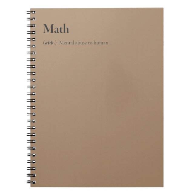 Maths carnet (Devant)