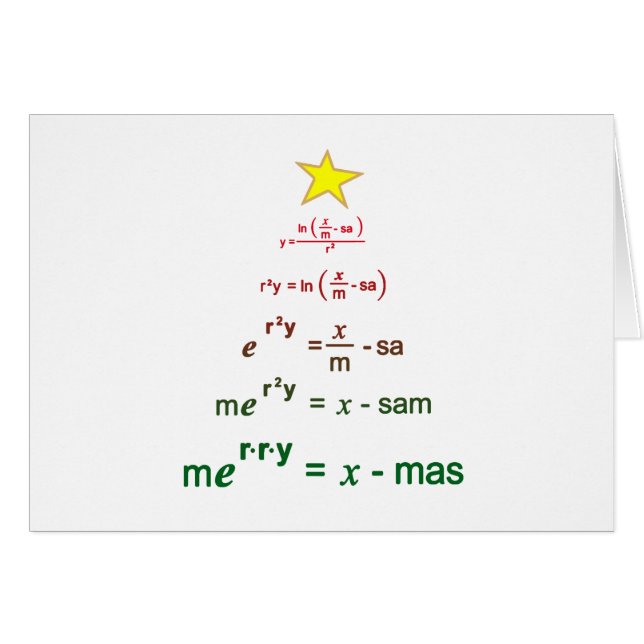 Maths de Noël (Devant horizontal)