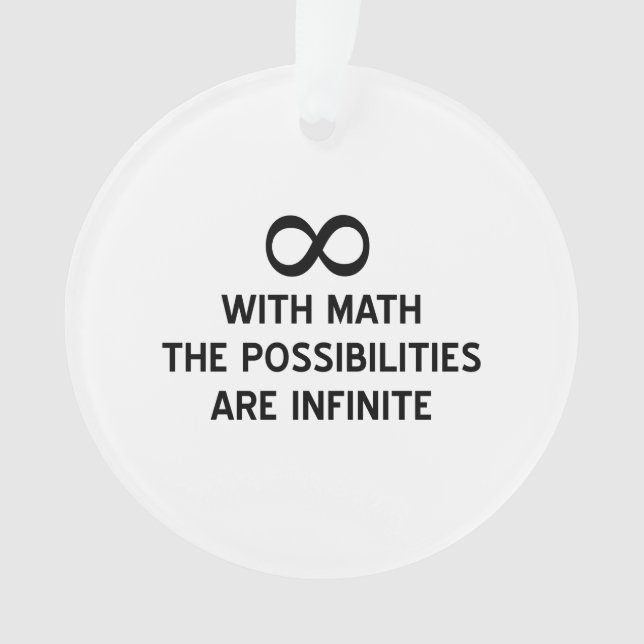 Maths et possibilités infinies (devant)