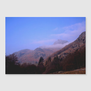 Matin agité Langdale Pikes Cumbria Angleterre
