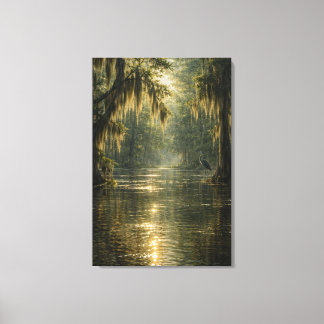 Matin Flottant | Marais de Cyprès | Art sur Toile