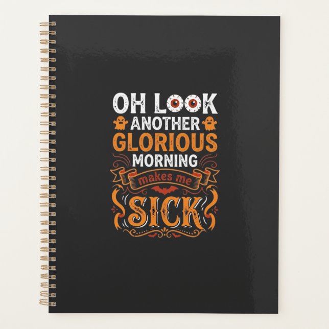 Matin Glorieux d'Halloween Me Rend Malade Design_1 (Devant)