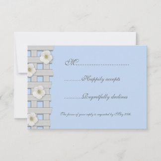 Matin Glory Trellis Mariage RSVP