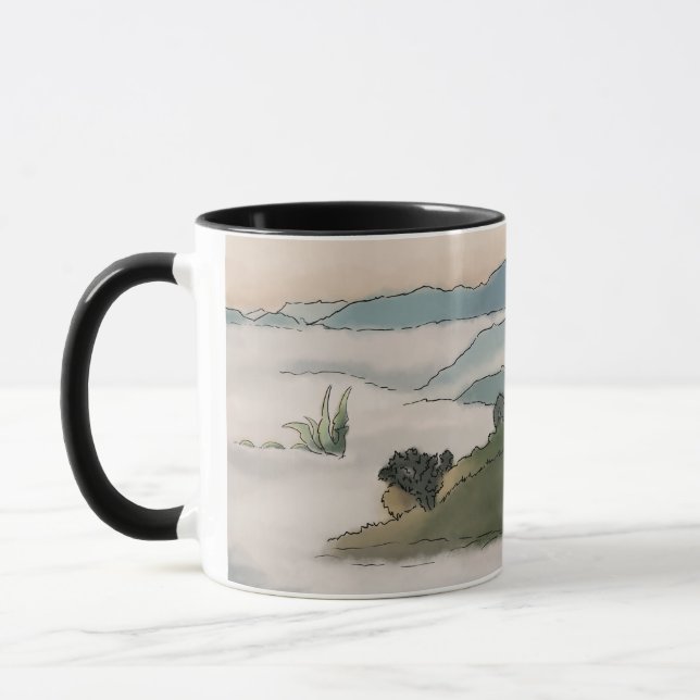 Matin gris Mug (Gauche)