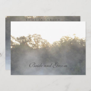 Matin Lake Mist Wedding Invitation