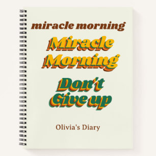 Matin Miracle, Customisé, Carnet Spiral