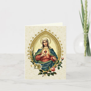 Matin Offrant Prière Vierge Marie Religiou