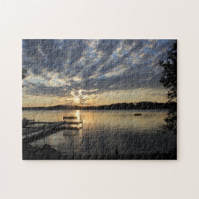 Matin sur Round Lake Puzzle (Horizontal)