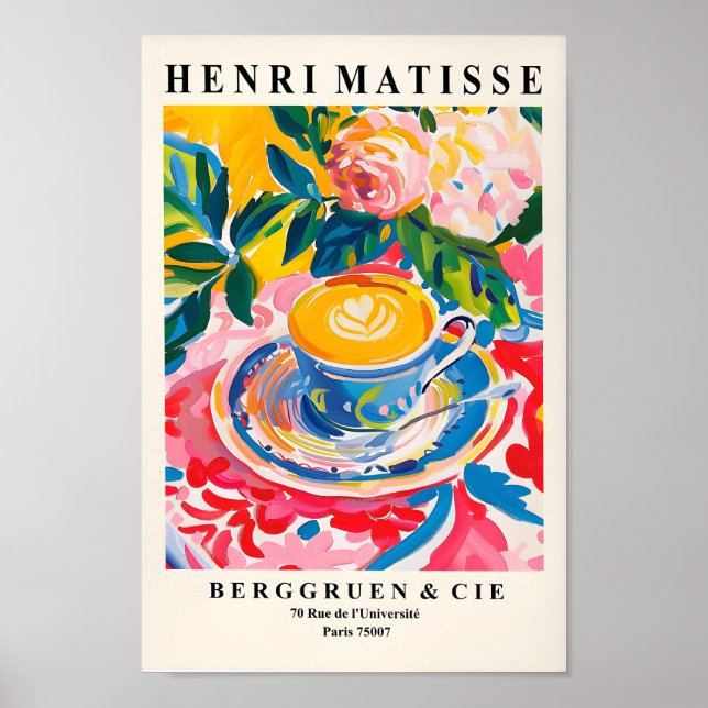 Matisse Espresso Cup Art Print, Poster de café, Be (Devant)