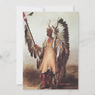 Mato-Tope, Portrait d'un chef Mandan par Karl Bodm