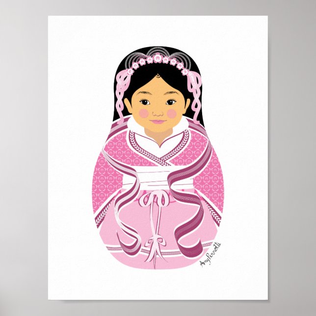 Matriochka de HanFu chinoise Affiche (Devant)