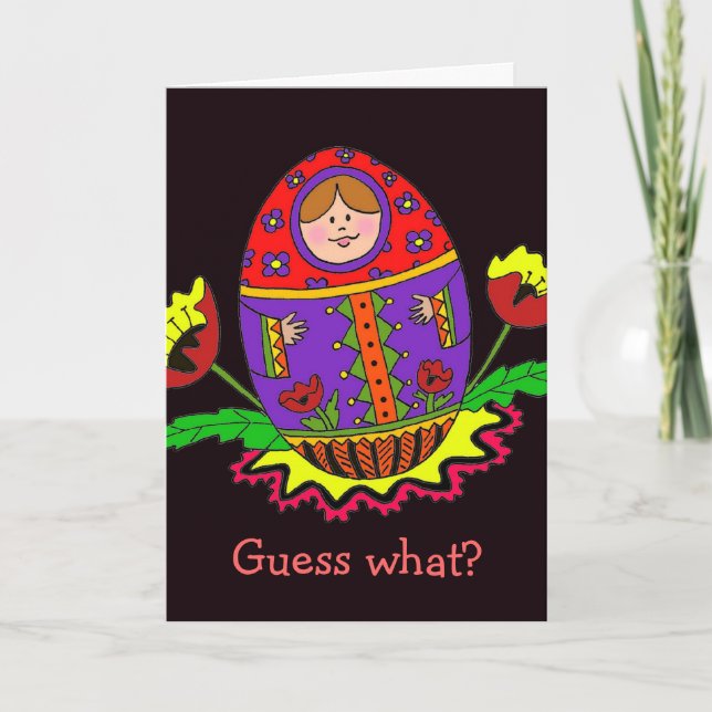 Matroshka Baby Faire-part (Devant)