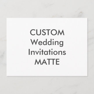 MATTE 120lb 6,25 po x 4,5 po Invitations de mariag