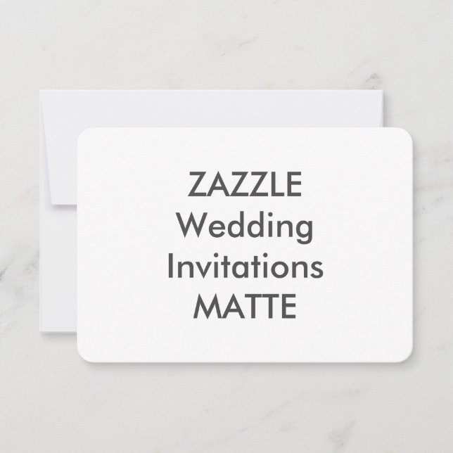 MATTE 5" x 3,5" Invitations de mariage (Devant)