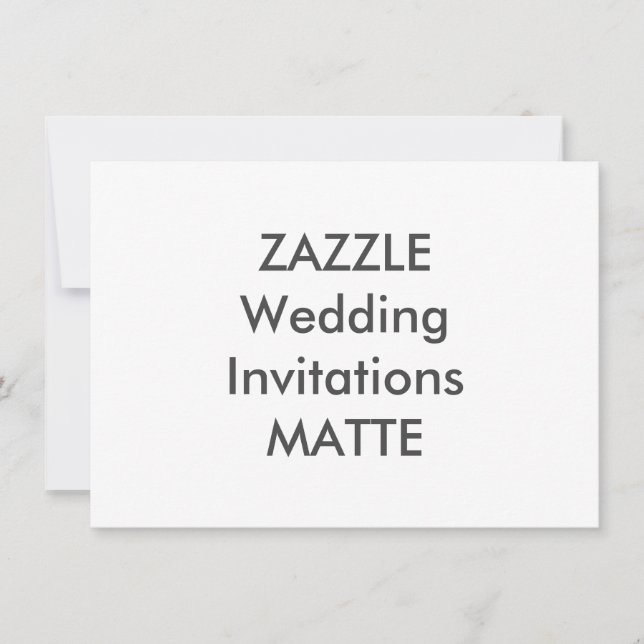 MATTE 6,25 po x 4,5 po Invitations de mariage (Devant)