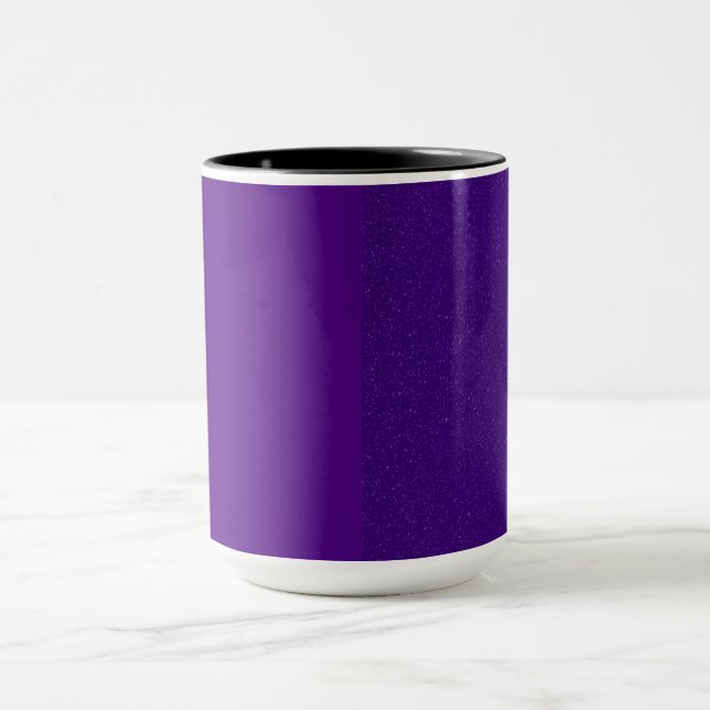 Matte + Bruit Split Purple Café Mug - Personnalise (Centre)