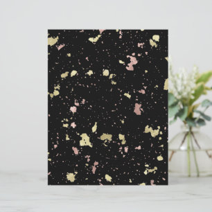 Matte Gold et Rose Gold Flakes Noir