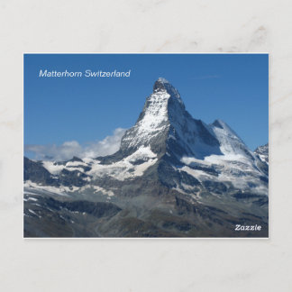 Matterhorn Alpes suisses, carte postale Zermatt