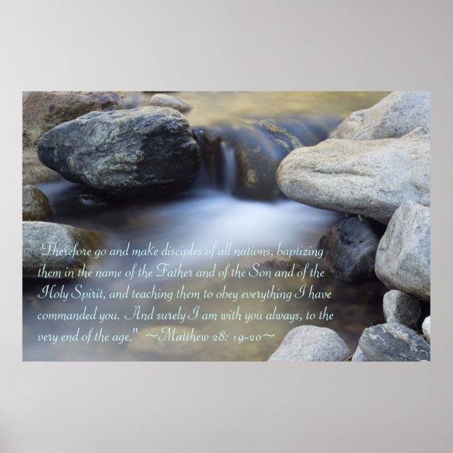 Matthew 28:19-20 Poster (Devant)