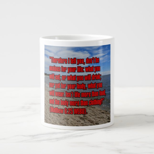 Matthew 6:25 WEBU Mug (Devant)