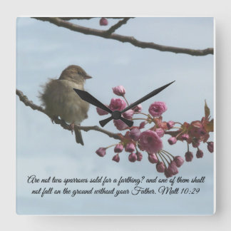 Matthieu 10:29 Verset Bible Horloge murale