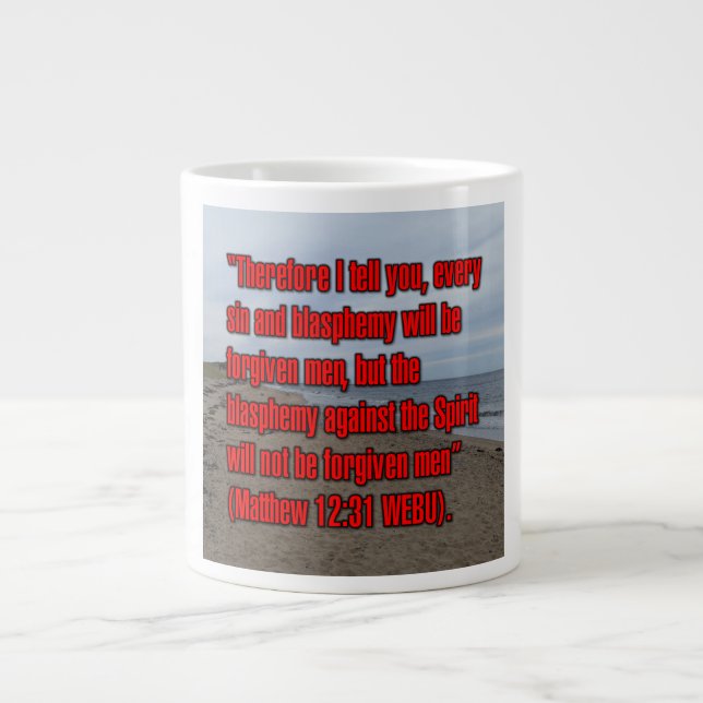 Matthieu 12:31 WEBU Mug (Devant)